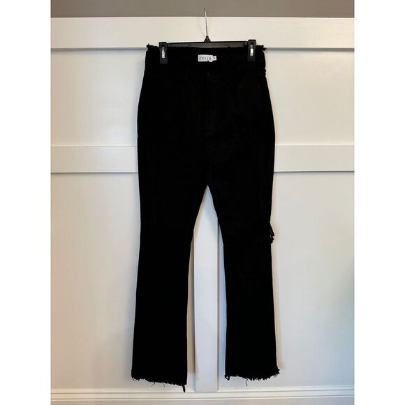 Cello Black flare leg denim‎ size 11 NWT - Picture 1 of 5